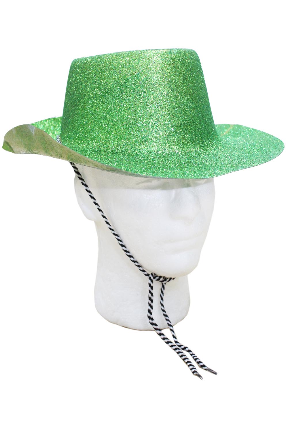 Cappello glitter texano verde